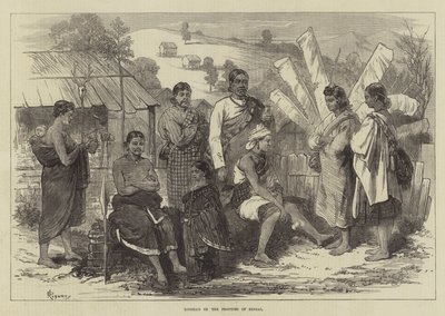Looshais on the Frontier of Bengal by Felix Regamey